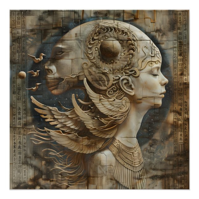 Evolving Elegance - Ancestral Beauty Kanvastryck Fototryck (Framsidan)