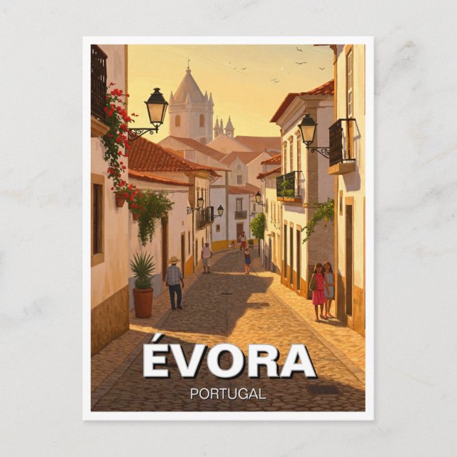 Evora Évora Portugal Travel Vykort (Framsida)