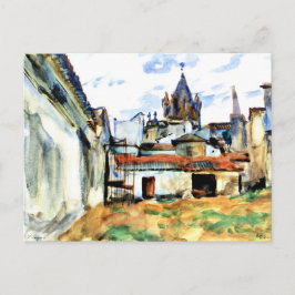 Evora, Portugal - Konsthantlackering Vykort