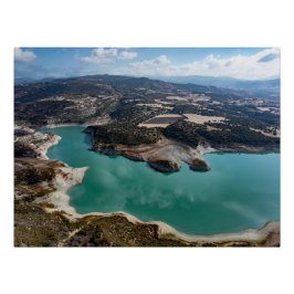 Evretou Resevoir, Paphos, Cypern Perfect Poster