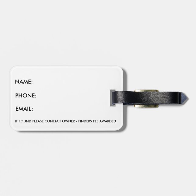 EvryBet VIP bagagemärkre Bagagebricka (Baksida Vågrät)