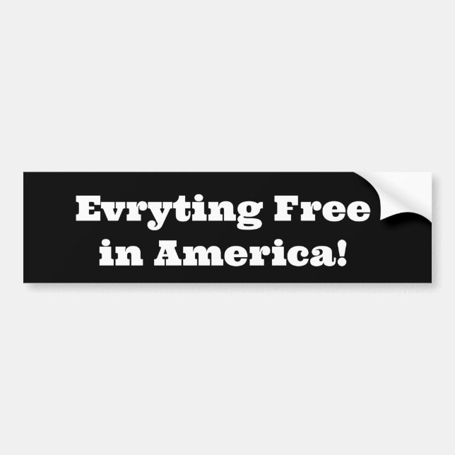 Evryting Free in America! Bildekal (Framsidan)