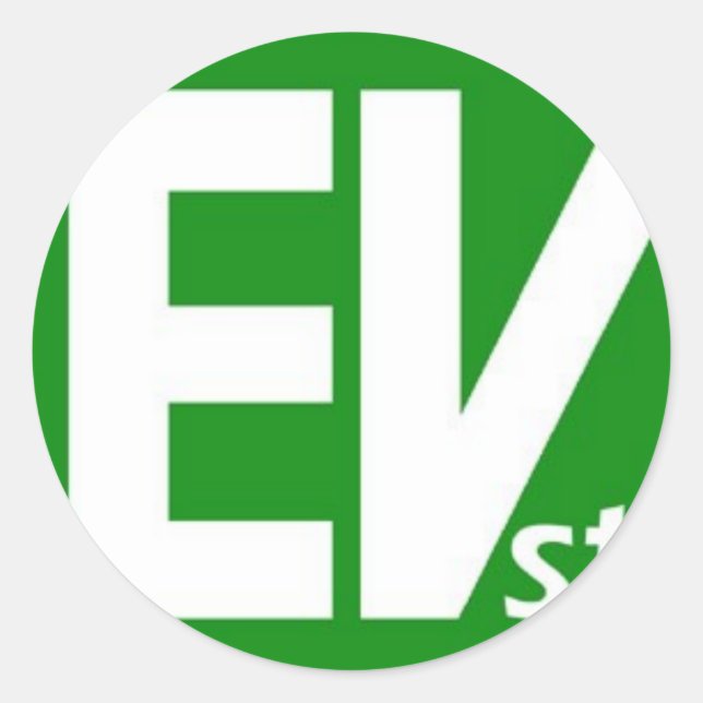 EVst Stickers Runt Klistermärke (Framsida)