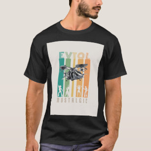 EVTOL Nostalgic for Luft Taxi AAM UAM VTOL T Shirt