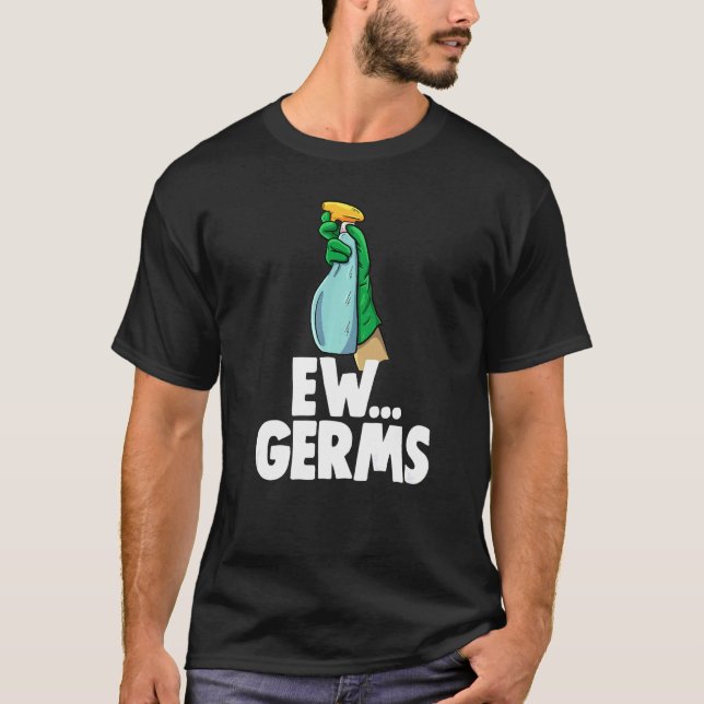 EW bakterier Spray Kvinnor Städhjälp  1 T Shirt (Framsida)