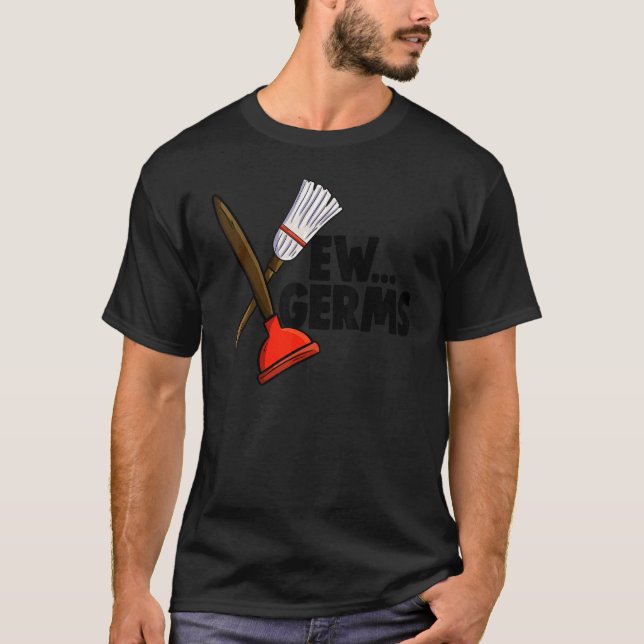 EW bakteriespray Kvinnligt städteam T Shirt (Framsida)