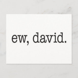 Ew David Meme Vykort