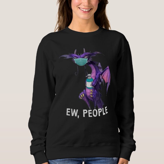 Ew Dragon People Mask T Shirt (Framsida)
