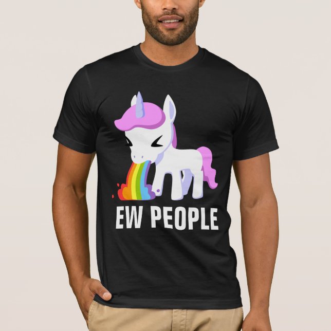 EW FOLLE VOMIT UNICORN T-SHIRTS (Framsida)