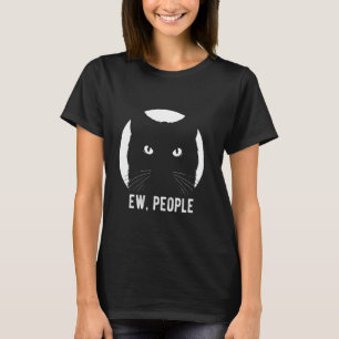 EW, MÄNNISKOR Katt Anti-Social Katt Ägare Husdjur T Shirt