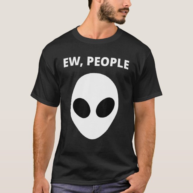 Ew People     Alien T Shirt (Framsida)