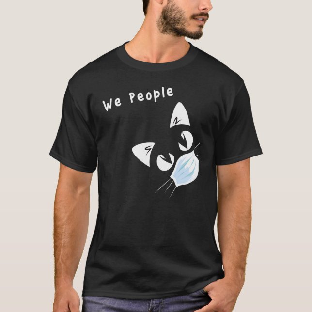 Ew People Black Cat Ew People Cute Ca T Shirt (Framsida)