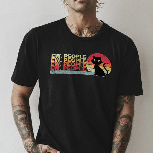 Ew People, Black Cat Shirt, Cat Lover Funny Sarcas T Shirt