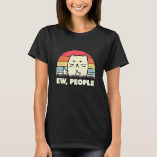 Ew People Ca Vintage Cat Black Cat T Shirt
