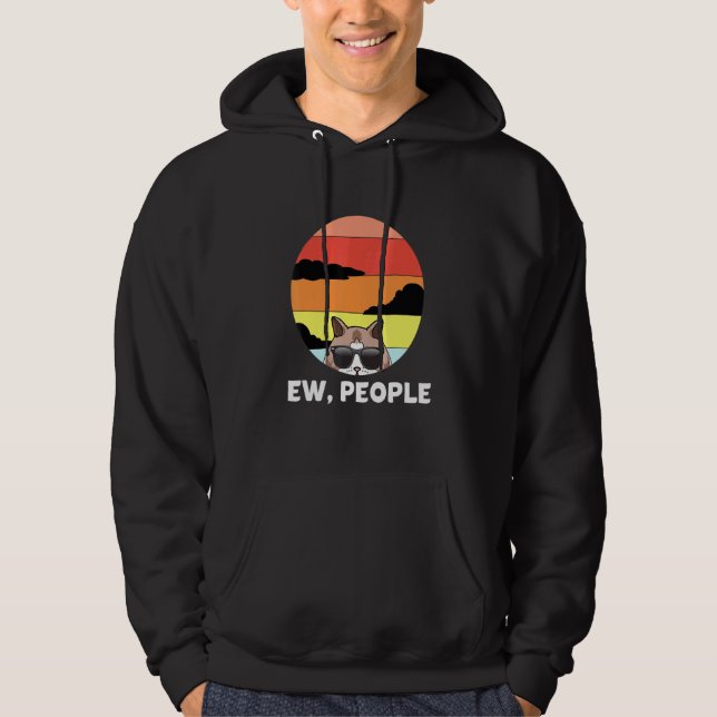 Ew People Cat Ragdoll Cat Hoodie (Framsida)