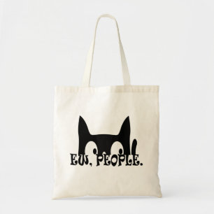 Ew People Funny Black Cat Tygkasse