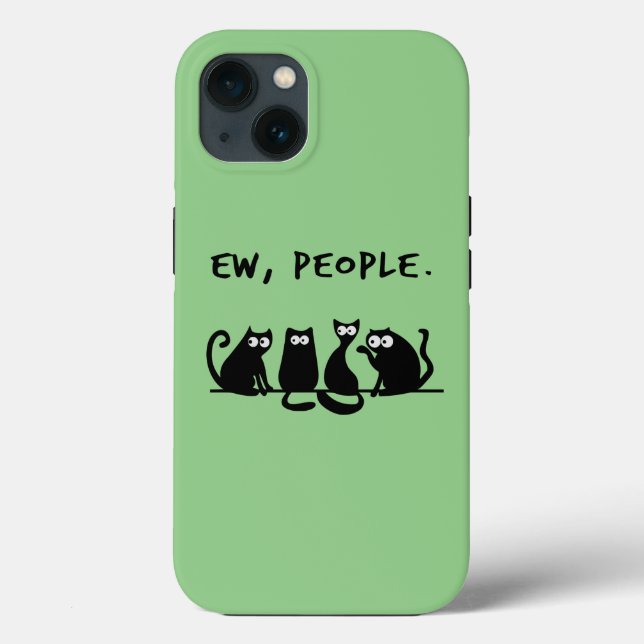 Ew People Funny Meowy Black Cats  (Baksida)