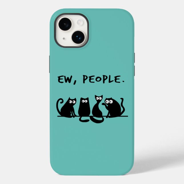 Ew People Funny Meowy Svarta katter (Baksida)