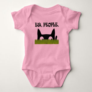 Ew People Ley Cat Grönt Grass Baby One Biet T Shirt