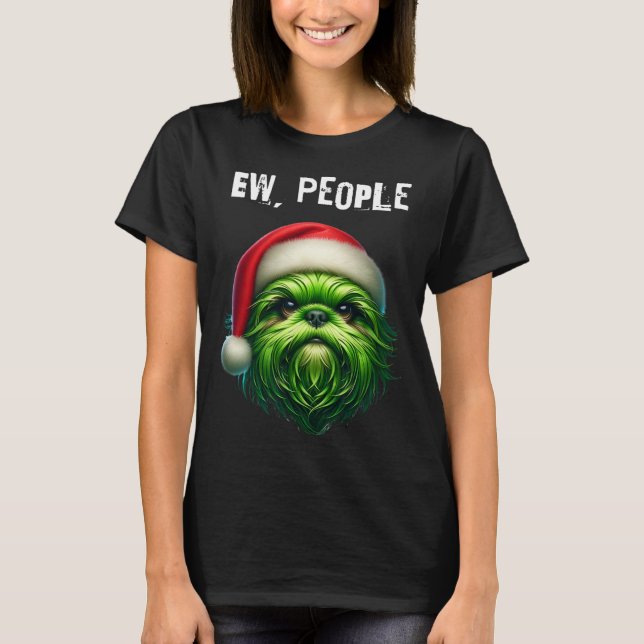 Ew People Shihtzu Hund T Shirt (Framsida)