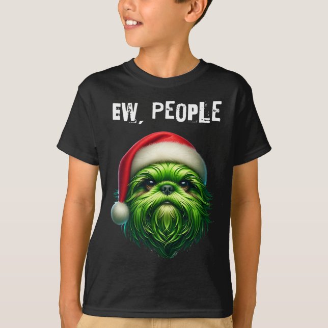 Ew People Shihtzu Hund T Shirt (Framsida)