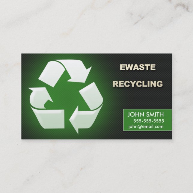 Ewaste återvinningvisitkortar - design 1 visitkort (Framsida)
