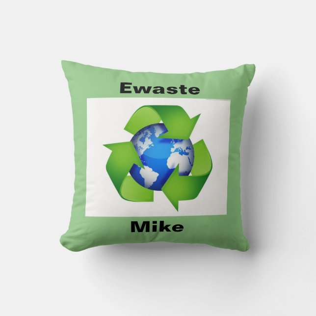 Ewaste Mike kudde (Framsida)