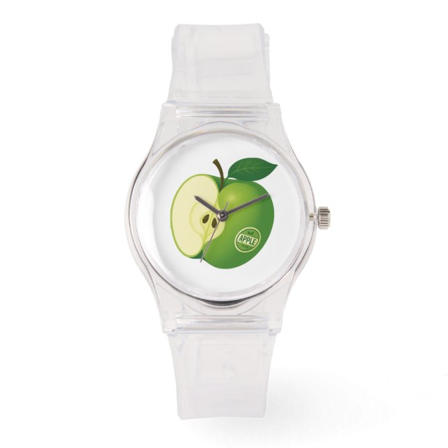 eWatch Klocka med grönt äpple (Framsida)