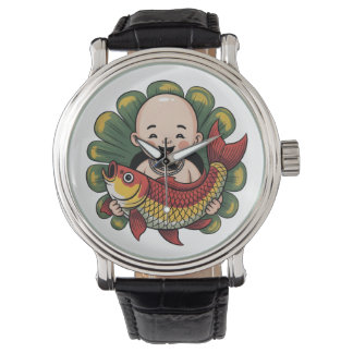 eWatch Watch | Cute Boy med Lucky Koi Armbandsur