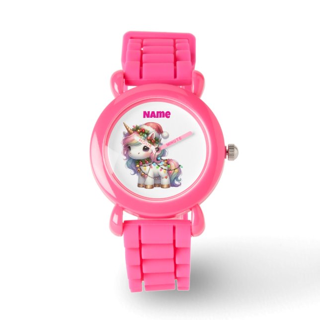 eWatch Watch--Personlig Rosa Festiv Fickklocka  Armbandsur (Framsida)
