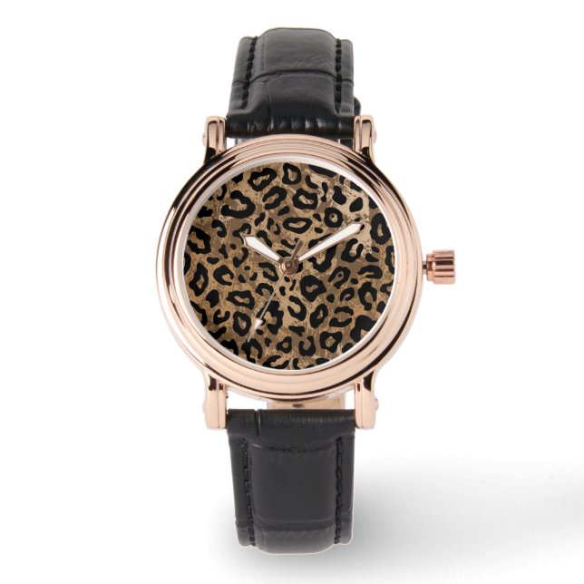 Ewatch Women's Animal Print Watch Armbandsur (Framsida)