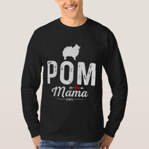 Ewd Pom Hund Mamma Funny Pomeranian Spitz Mamma T Shirt