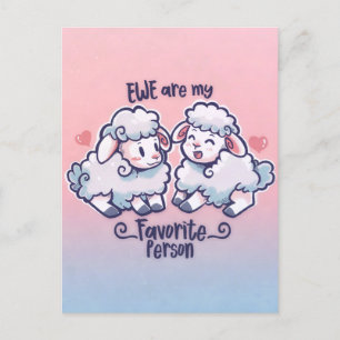 Ewe är min favoritperson vykort