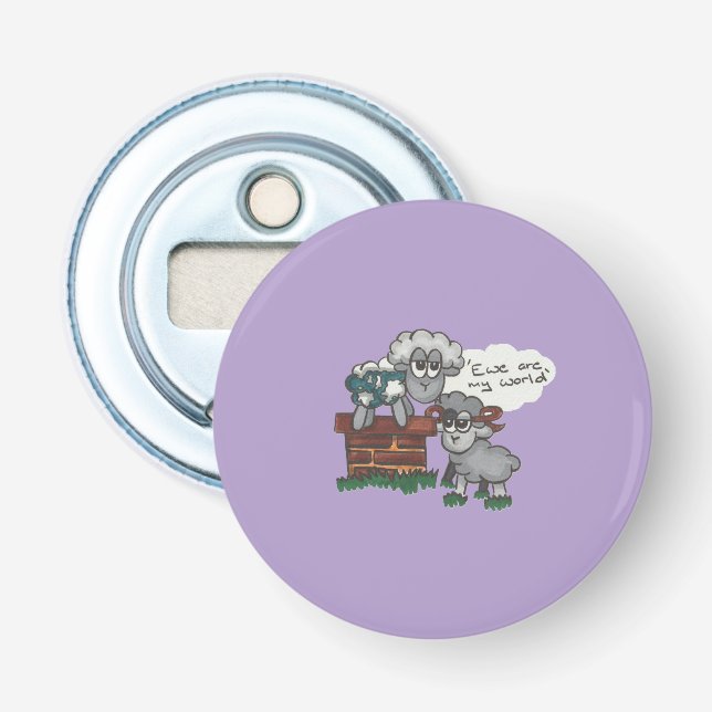 Ewe är min värld flasköppnare (Framsidan)