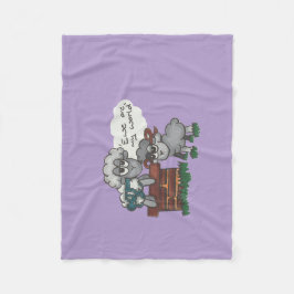 Ewe är min värld fleecefilt