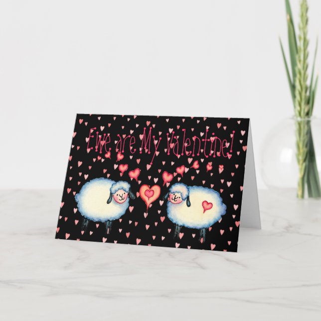 EWE ÄR MY VALENTINE AV SHARON SHARPE HELGKORT (Framsida)
