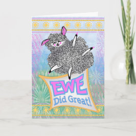 Ewe Did Great! – Kid Congratulations Kort