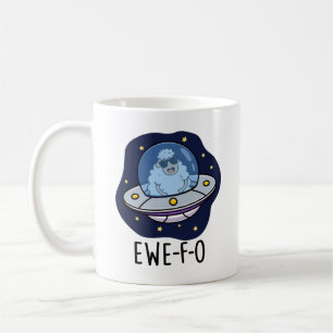 Ewe-F-O Funny UFO Pun Kaffemugg