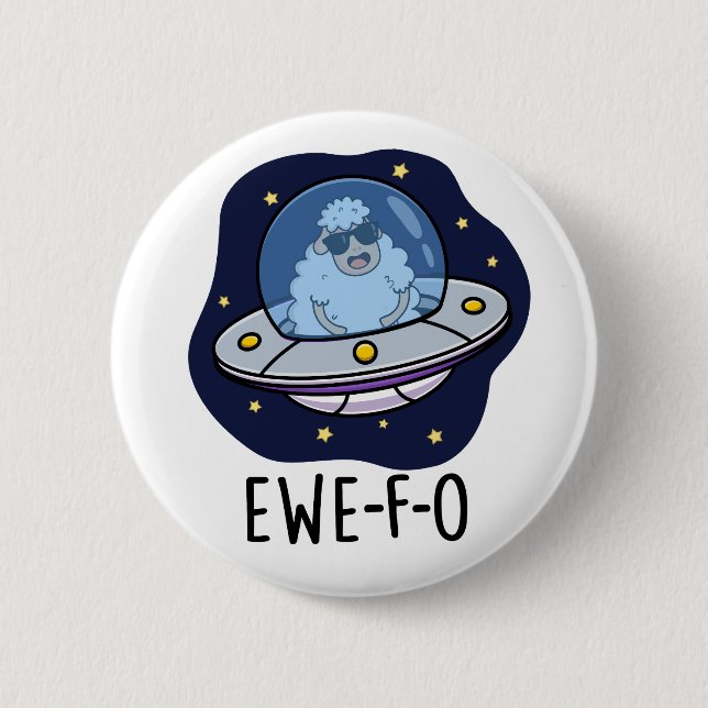Ewe-F-O Funny UFO Pun Knapp (Framsida)