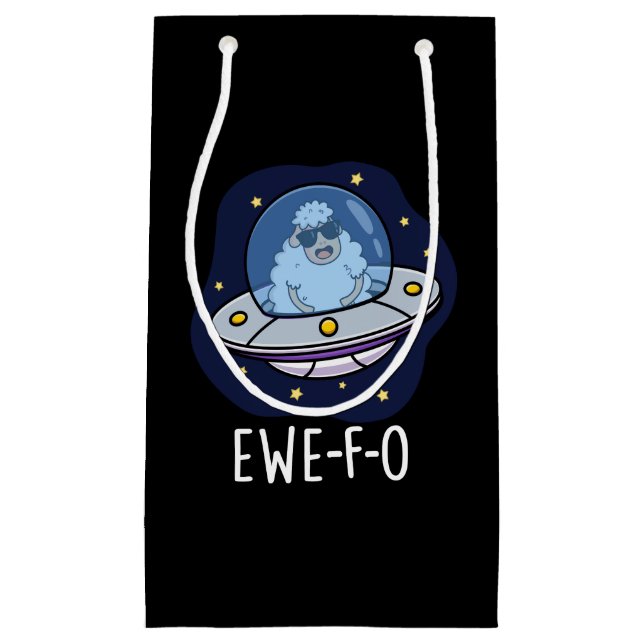 Ewe-F-O Roligt UFO-Ordspel Mörk Bakgrund (Framsidan)