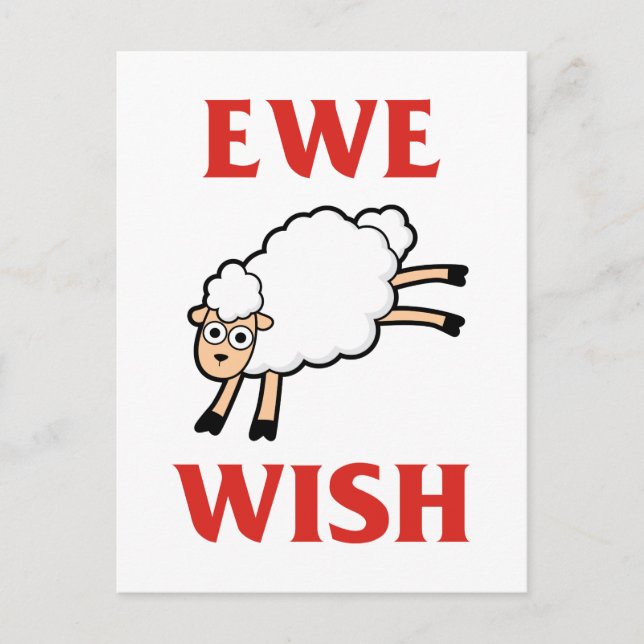 Ewe Wish Vykort (Framsida)