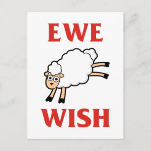 Ewe Wish Vykort