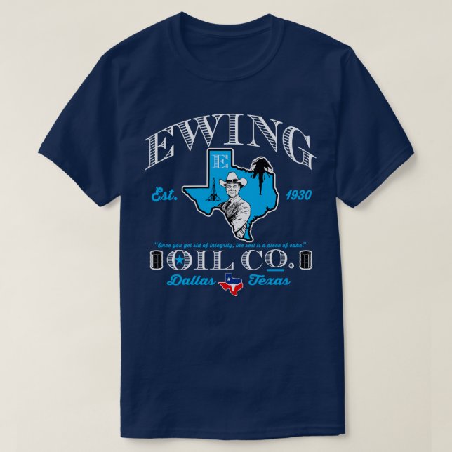 Ewing Oil Co Dks T Shirt (Design framsida)