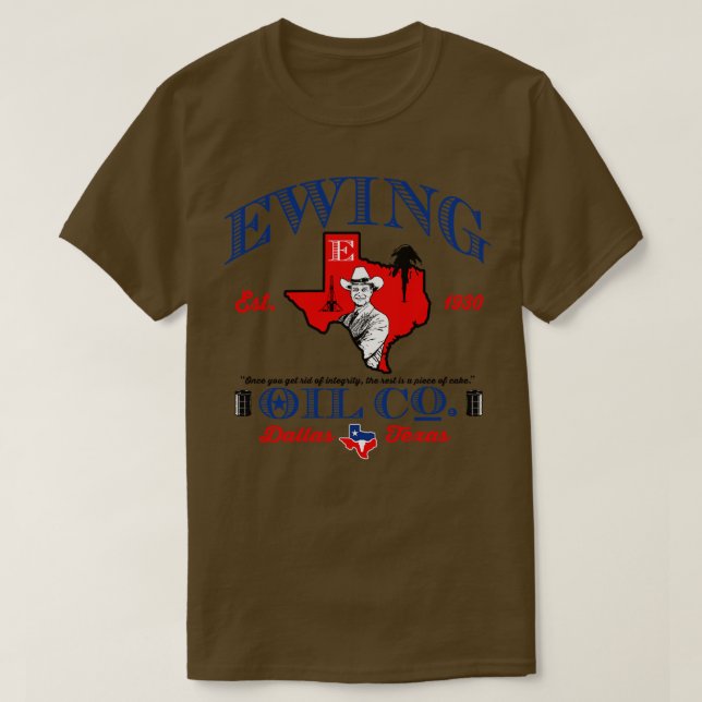 Ewing Oil Co T Shirt (Design framsida)