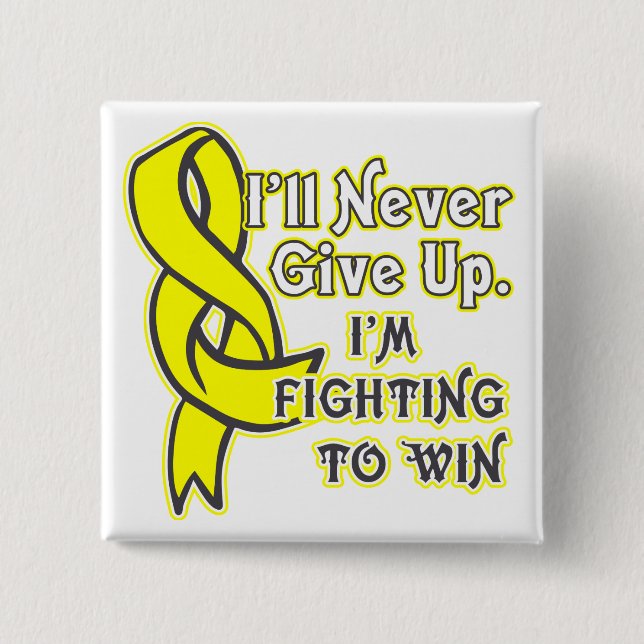Ewings Sarcoma Cancer Jag kommer aldrig att Ge upp Knapp (Framsida)
