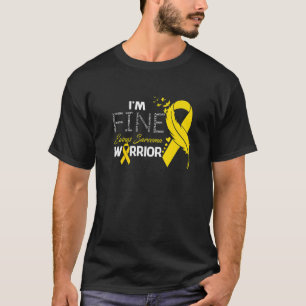 Ewings Sarcoma Warrior Jag är Bra Feather T Shirt