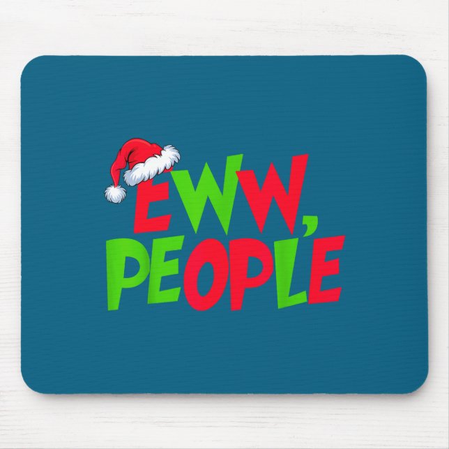 Eww People Santa Hat Funny Christmas Mens Womens K Musmatta (Framsidan)