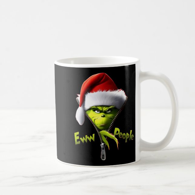 Eww, People Santa Hat Funny Christmas Mens Womens  Kaffemugg (Höger)