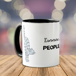 Ewwww...PepeopleFunny Blue Cat Coffee Mugg