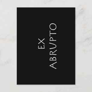 Ex abrupto vykort